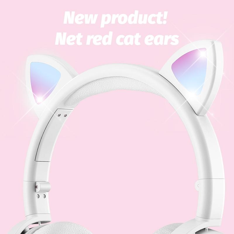 7.1 Surround Sound Cat Ear Gaming Headset With Mic - Green 8