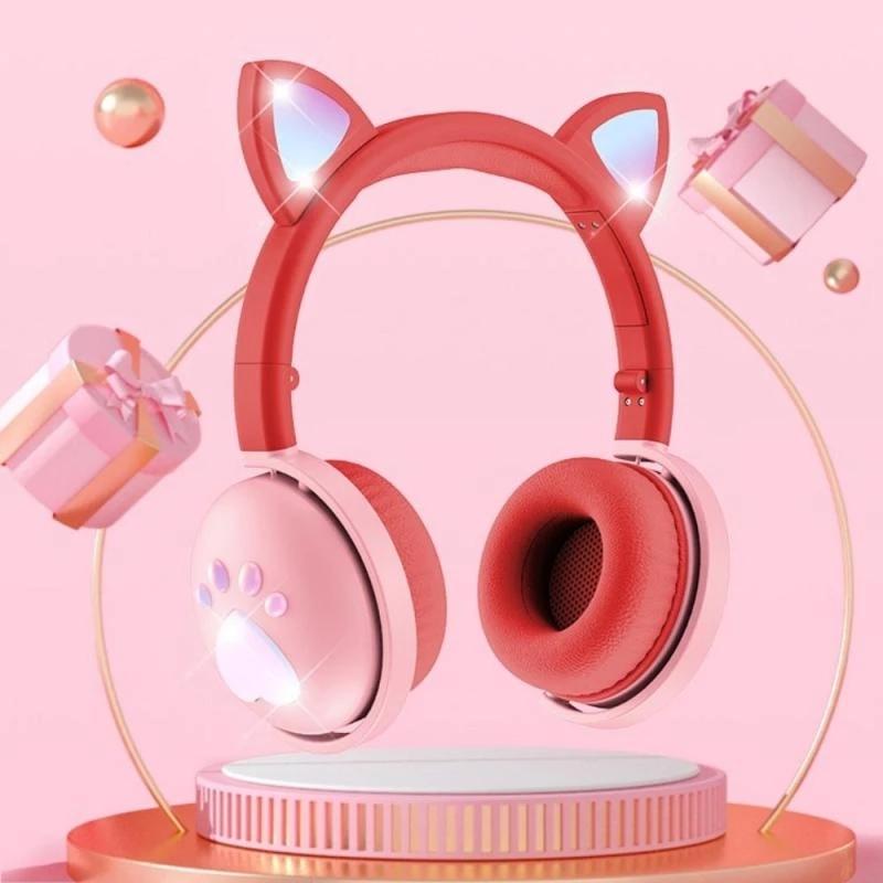 7.1 Surround Sound Cat Ear Gaming Headset With Mic - Green 10