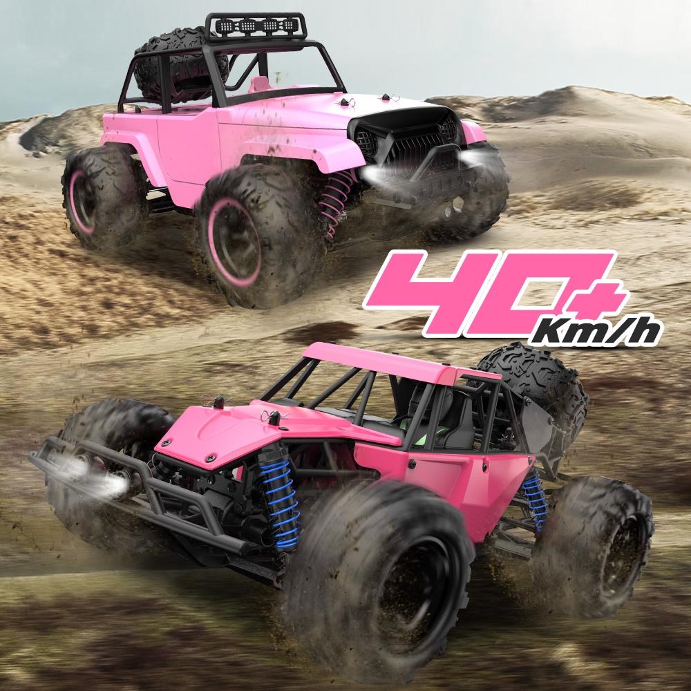 High Speed 4wd Rc Car - 1 18 Scale - Pink 5