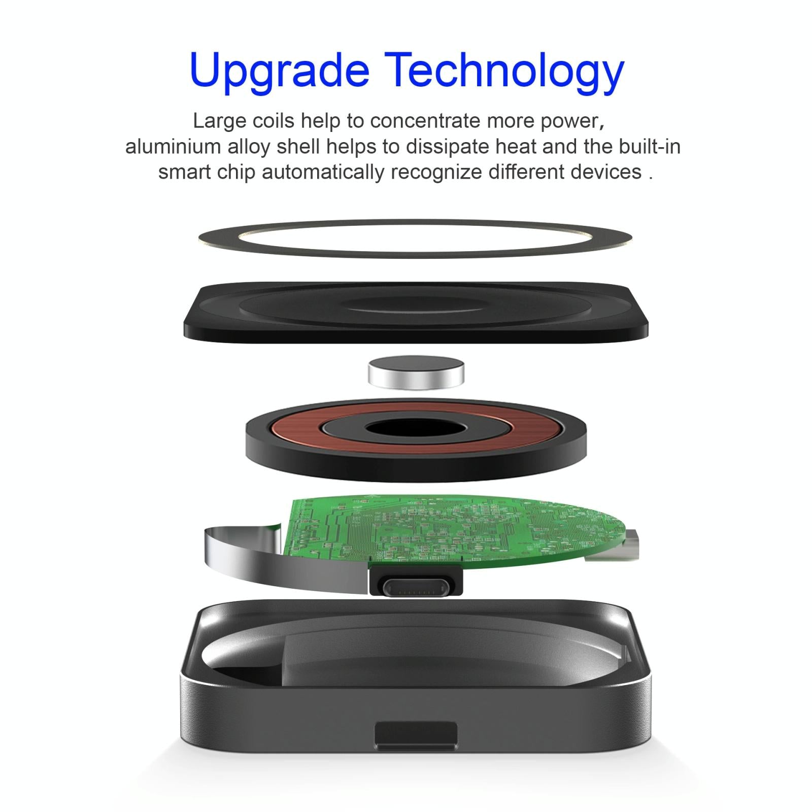 3 In 1 Portable Wireless Charger For Iphone Airpods And Iwatch - Silver 4