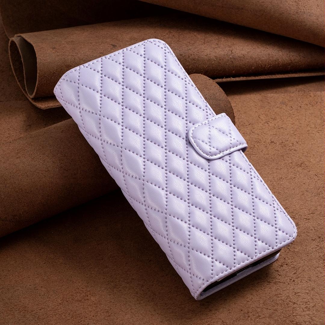 For Samsung Galaxy Z Fold4 5G Samsung Fold 4 Diamond Lattice Wallet Case - Sleek And Stylish - Blue 12