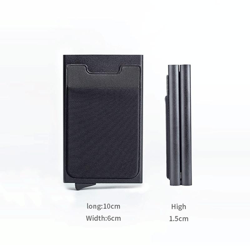 Rfid-blocking Coin Card Holder - Anti-degaussing - Black Purple 4