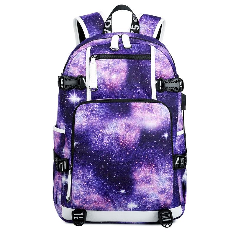 Student Thermal Backpack - Lightweight & Durable - Star Purple