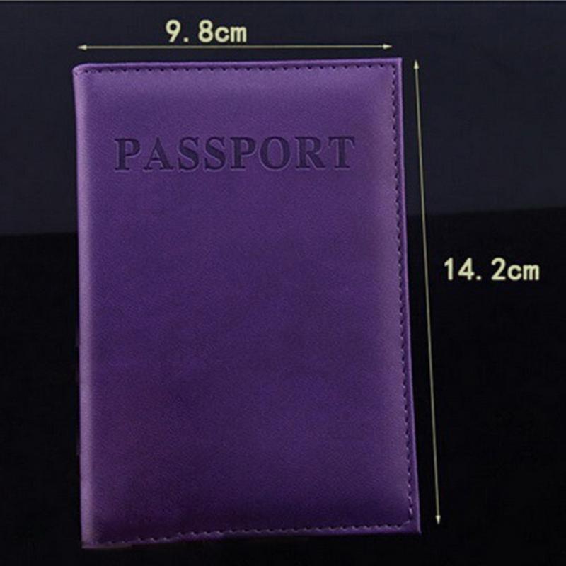 Travel Passport Cover Faux Leather Holder - Deep Green 8