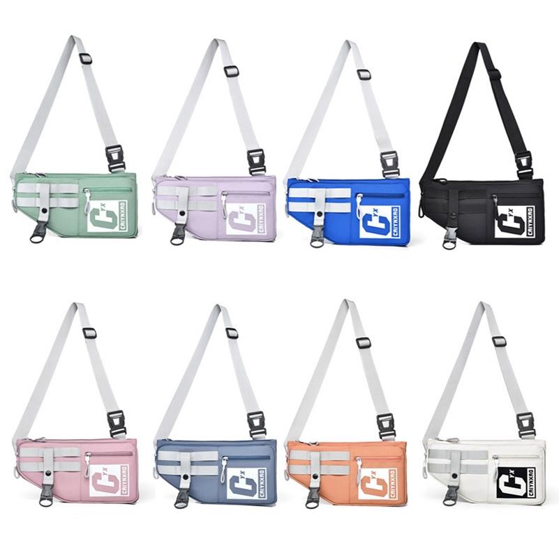 Large Sports Shoulder Bag With Multiple Pockets 2502 - Light Blue 3