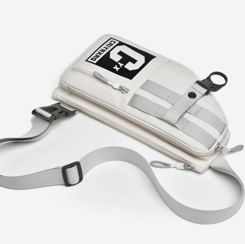 Large Sports Shoulder Bag With Multiple Pockets 2502 - Light Blue 5