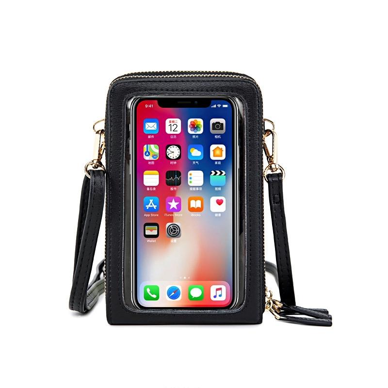 Multifunctional Touch Screen Phone Bag - Black