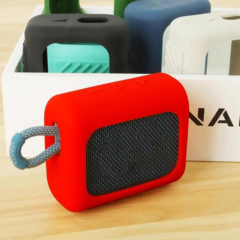 Portable Silicone Cover for Jbl Go3 Speaker with Carabiner - Mint Green 6