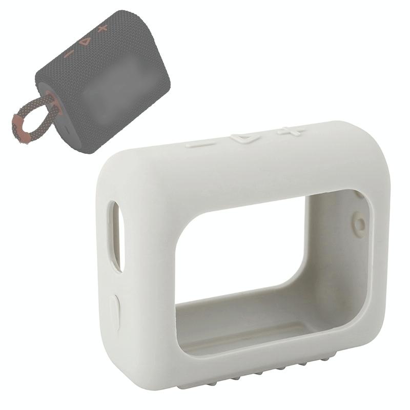 Portable Silicone Cover for Jbl Go3 Speaker with Carabiner - Mint Green 12