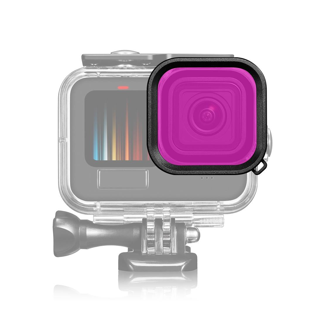 Square Diving Lens Filter for Gopro Hero 9 / 10 / 11 / 12 - Pink 8