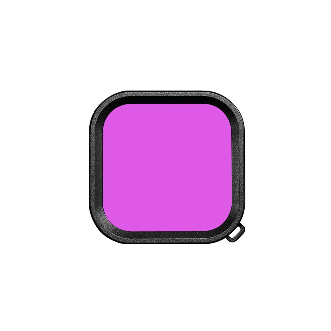 Square Diving Lens Filter for Gopro Hero 9 / 10 / 11 / 12 - Pink 9