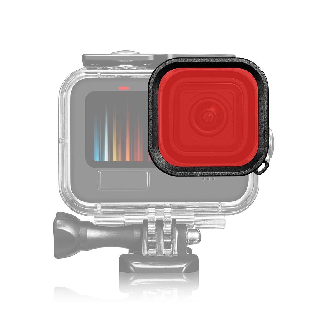 Square Diving Lens Filter for Gopro Hero 9 / 10 / 11 / 12 - Pink 13