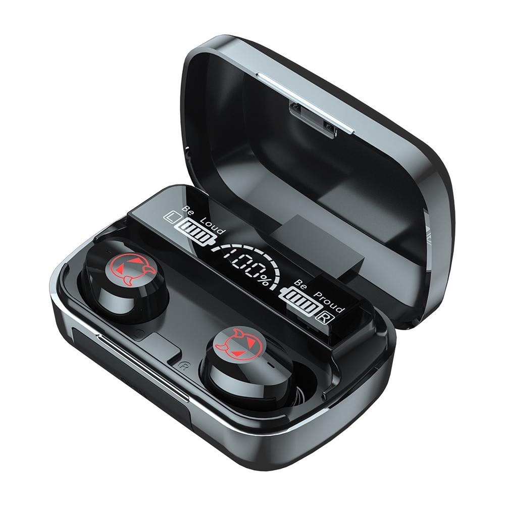 Intelligent Noise Reduction Bluetooth Earphones with Touch Control and Battery Display - Pink 12