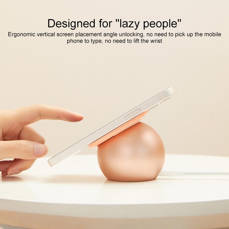 Adorable Magnetic Cat Wireless Charger Stand - Pink 3