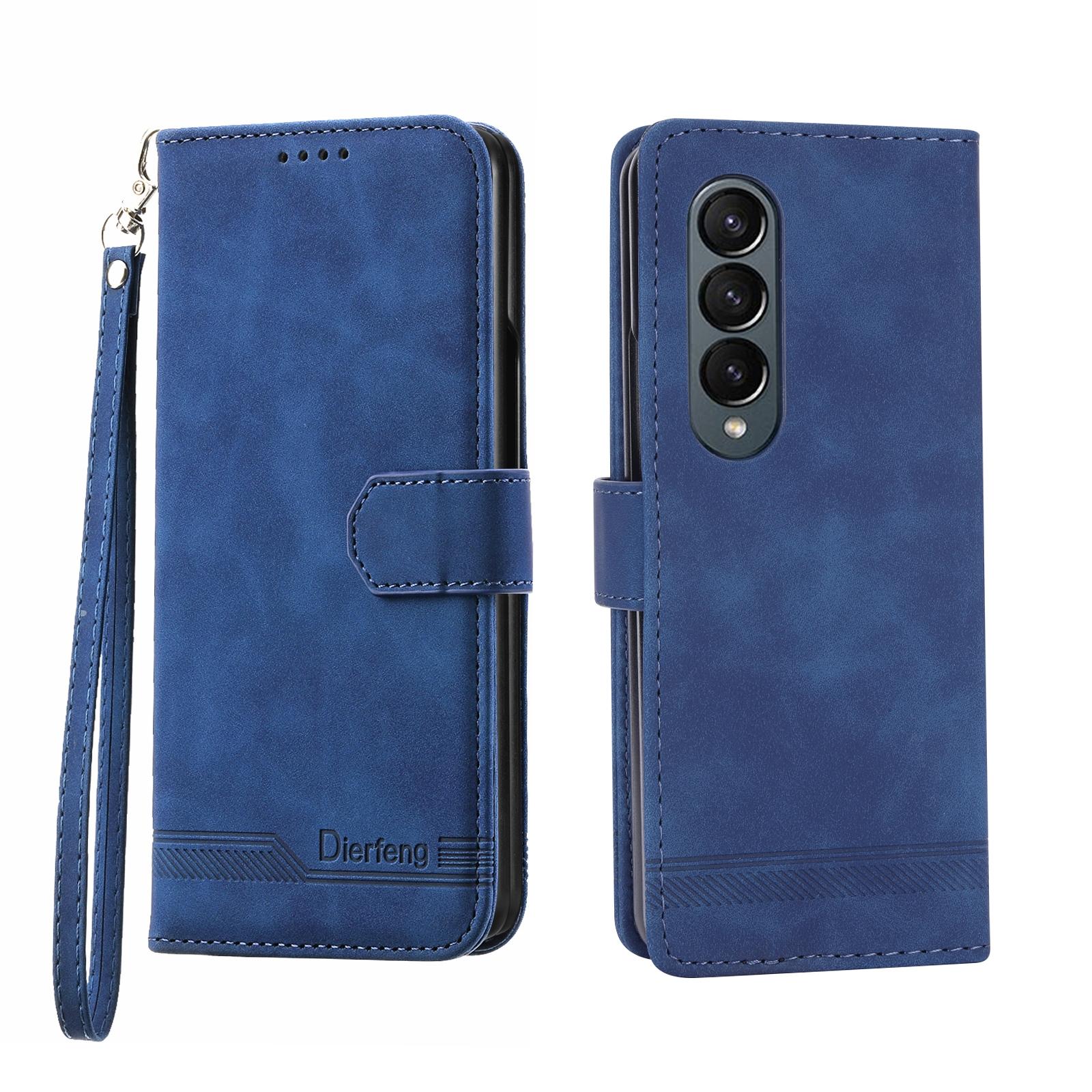 For Samsung Galaxy Z Fold4 5G Premium Leather Tpu Case - Black 9