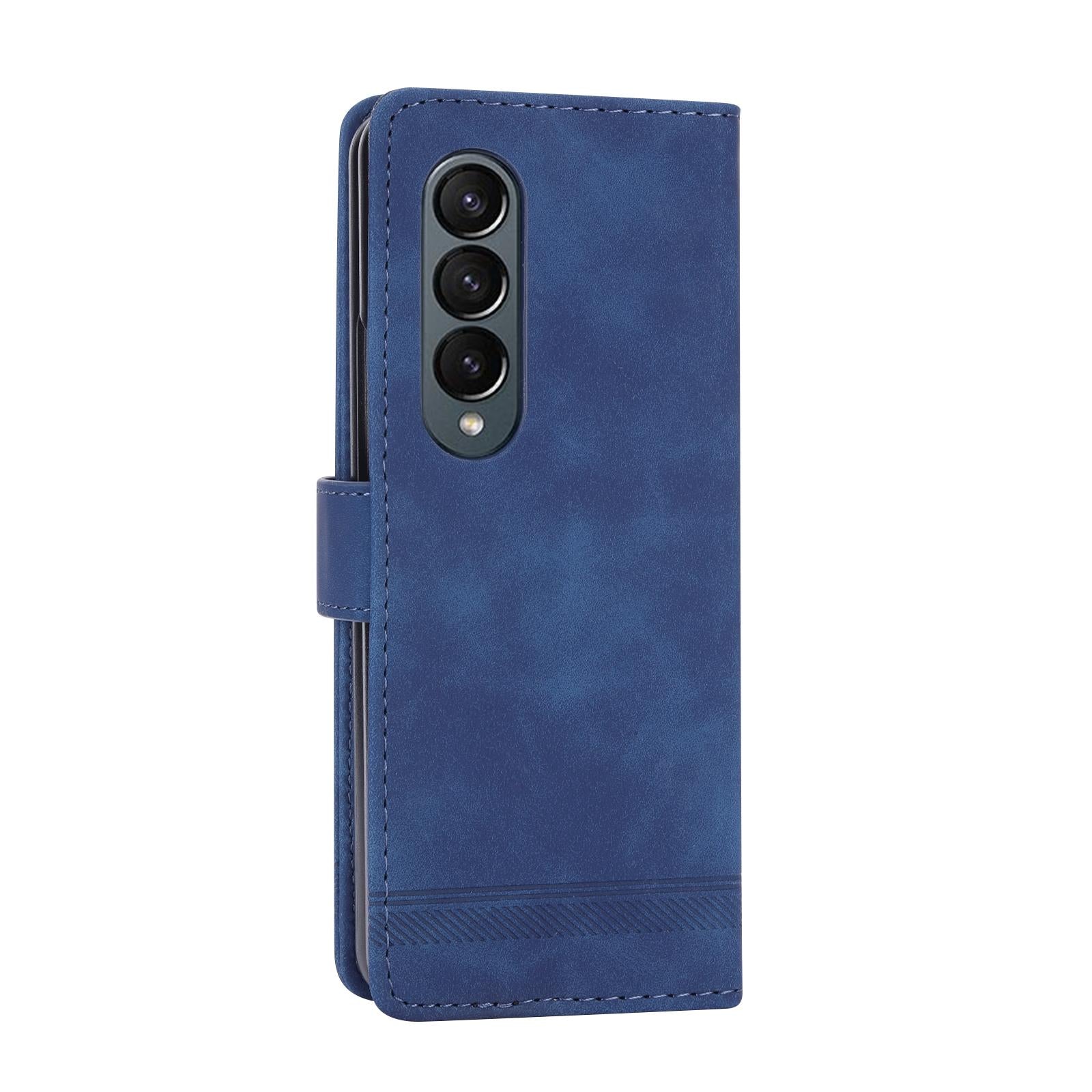 For Samsung Galaxy Z Fold4 5G Premium Leather Tpu Case - Black 11