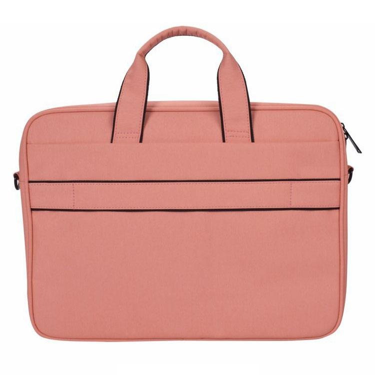 14.1 Inch Waterproof Anti-theft One-shoulder Handbag with Suitcase Belt - Pink 4