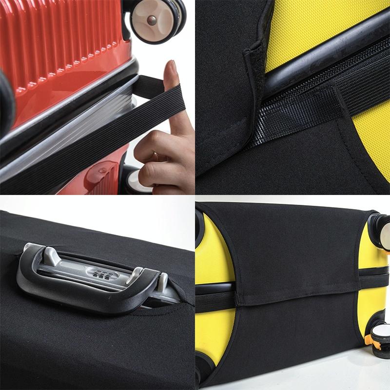 Yellow Elastic Luggage Dust Cover - Size l 6