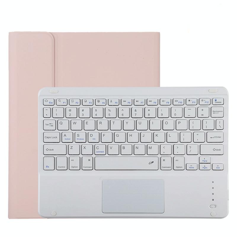 Bluetooth Tablet Case For Ipad Pro 11 With Touchpad & Pen Slot - Detachable Microfiber Leather - Pink 10