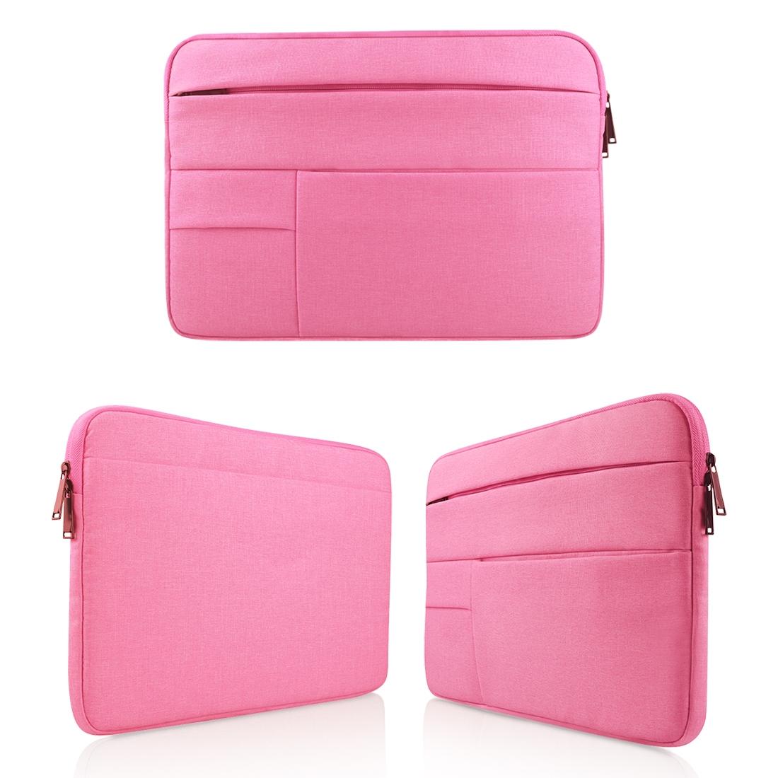 14 Laptop Tablet Bag with Multiple Pockets - Portable & Durable - Pink 12