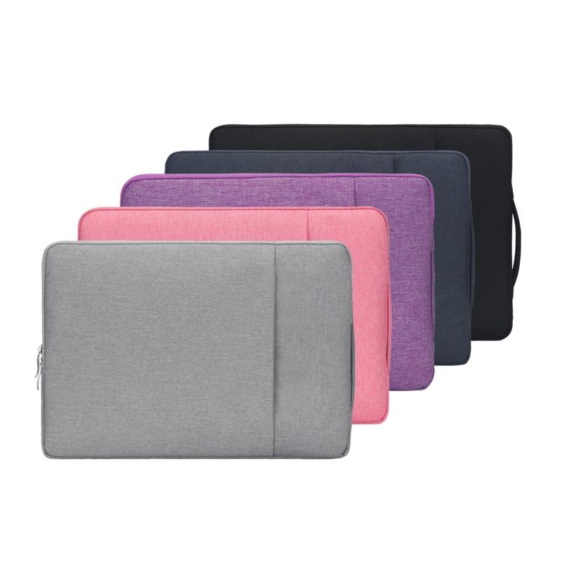 Denim Laptop Liner Bag for Business - Pink 3