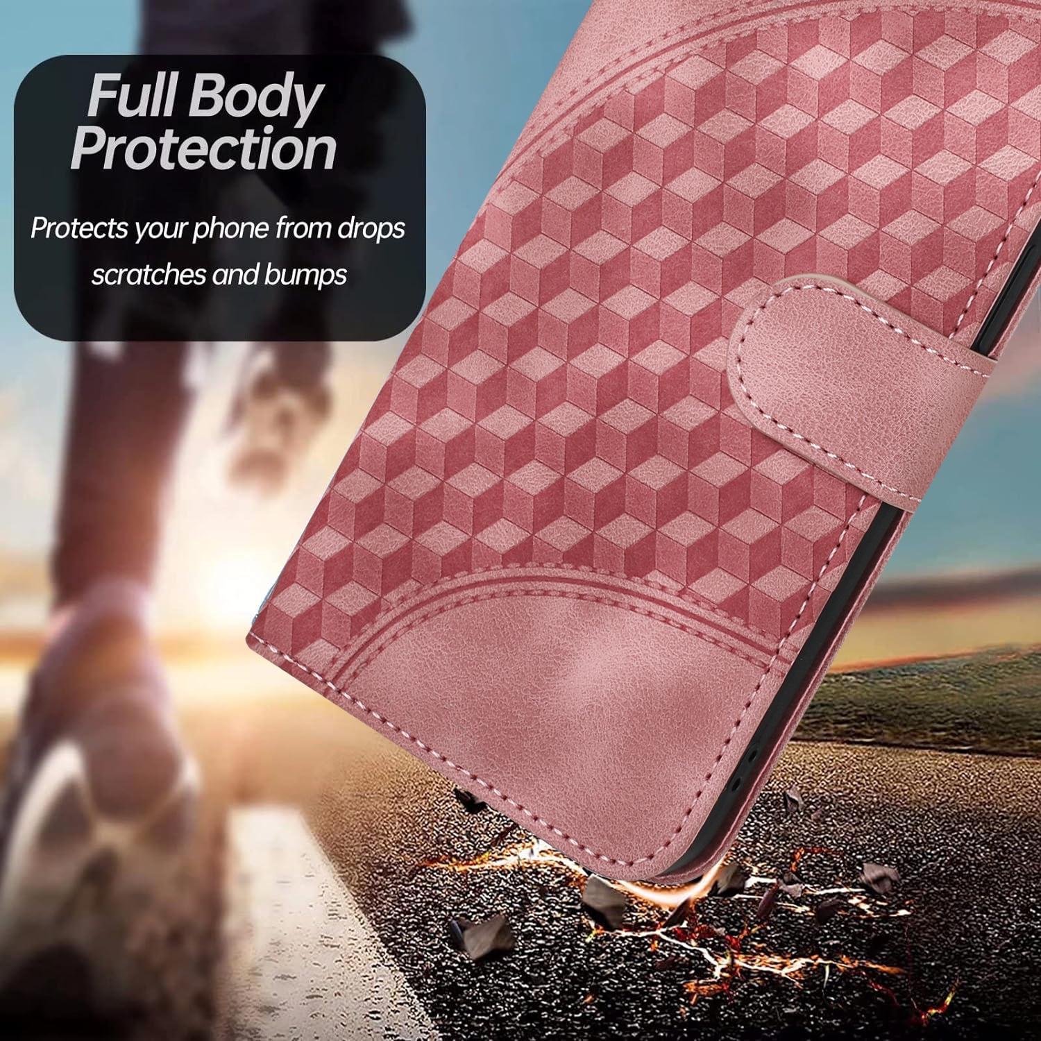 For Samsung Galaxy Z Fold4 5G Embossed Elephant Head Phone Case With Lanyard - Red 7