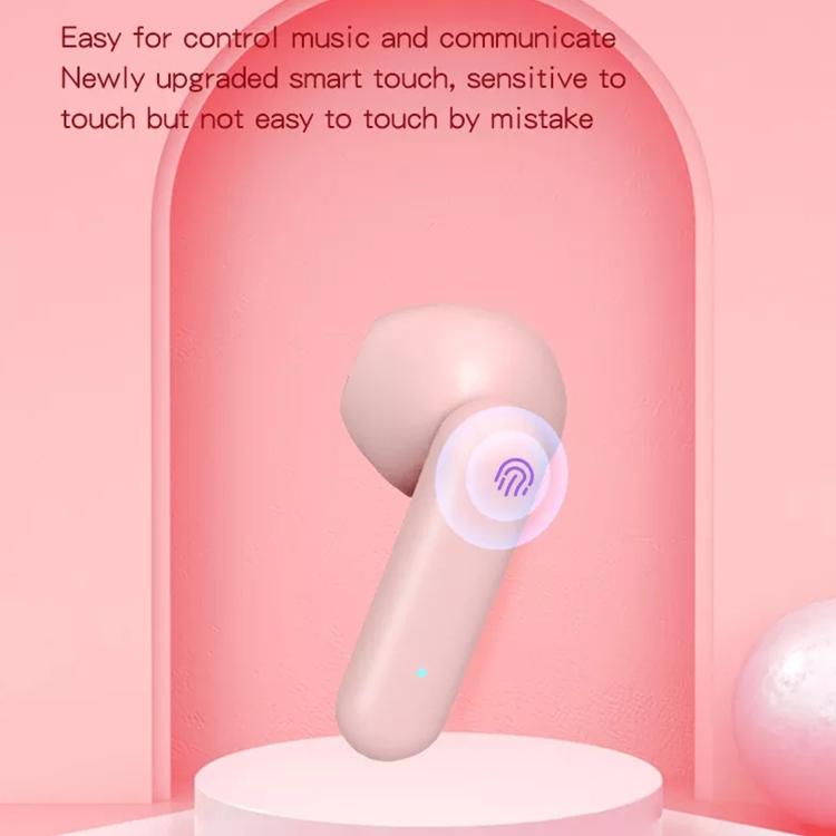 Digital Display Sports Bluetooth Earphones - Semi-in-ear - Ete-16 Tws - Pink 7