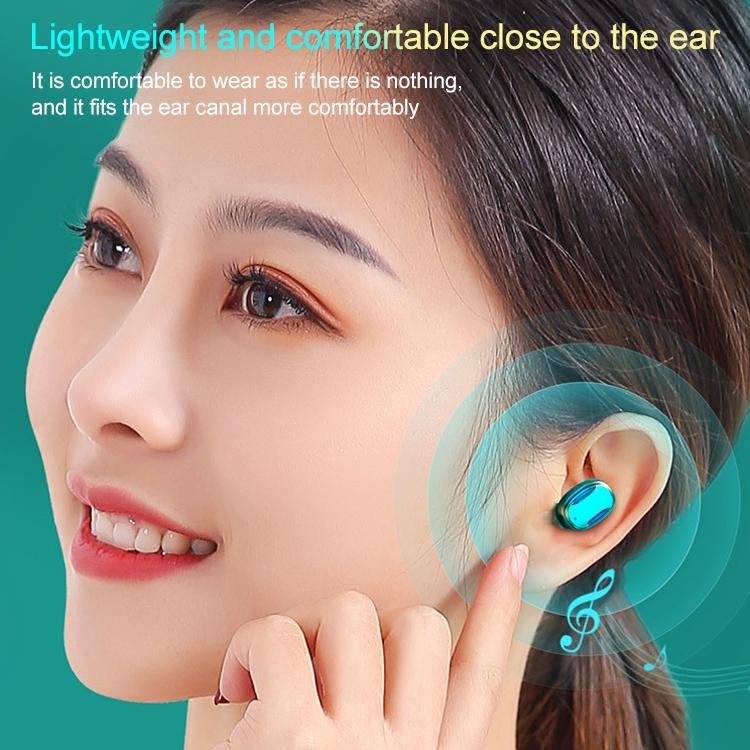 Wireless Bluetooth Earphones with Magnetic Charging Box - Pink 7