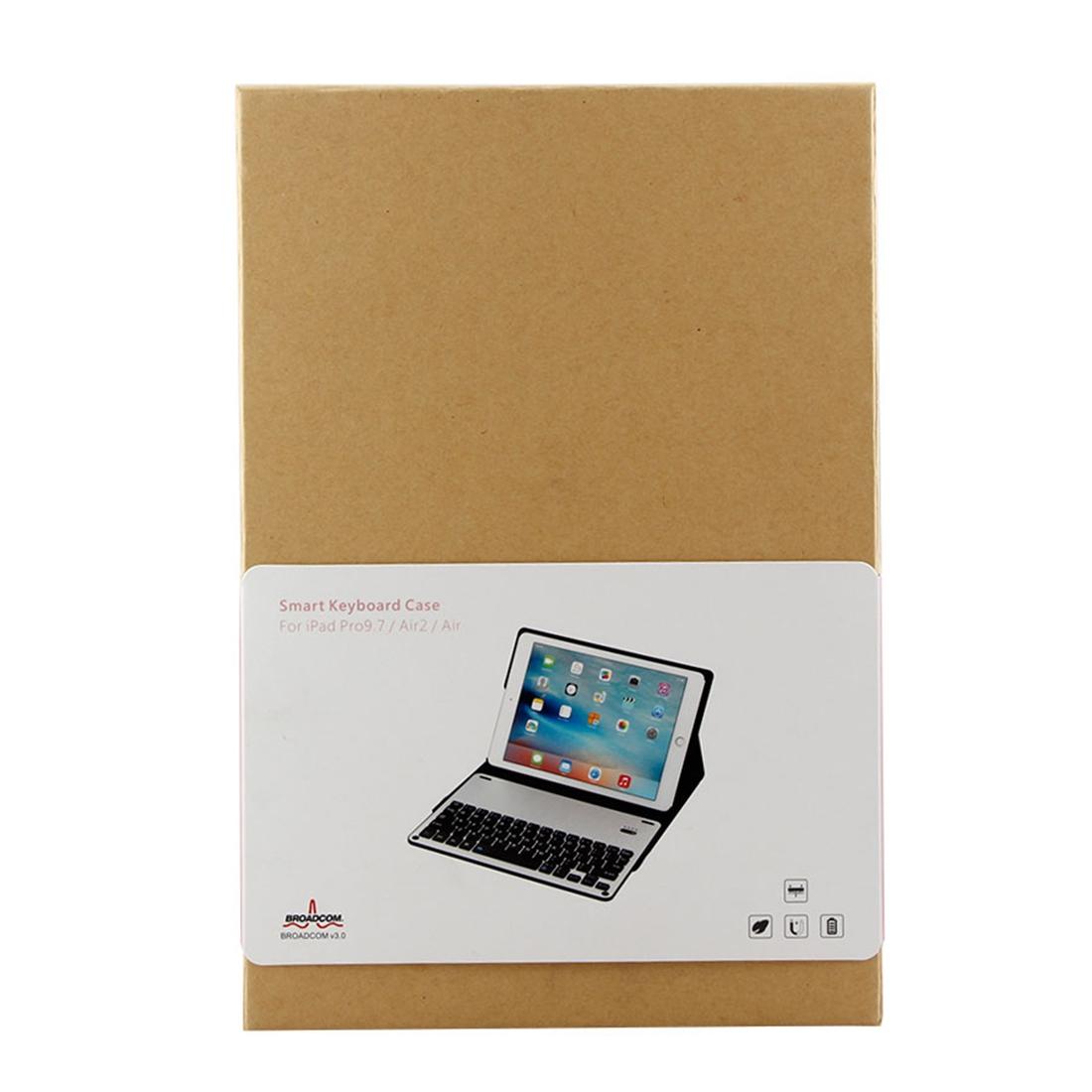 Bluetooth Keyboard & Leather Tablet Case For Ipad Air / Pro 9.7 - Detachable Water Repellent Magnetic 3-Gear Angle - Pink 8