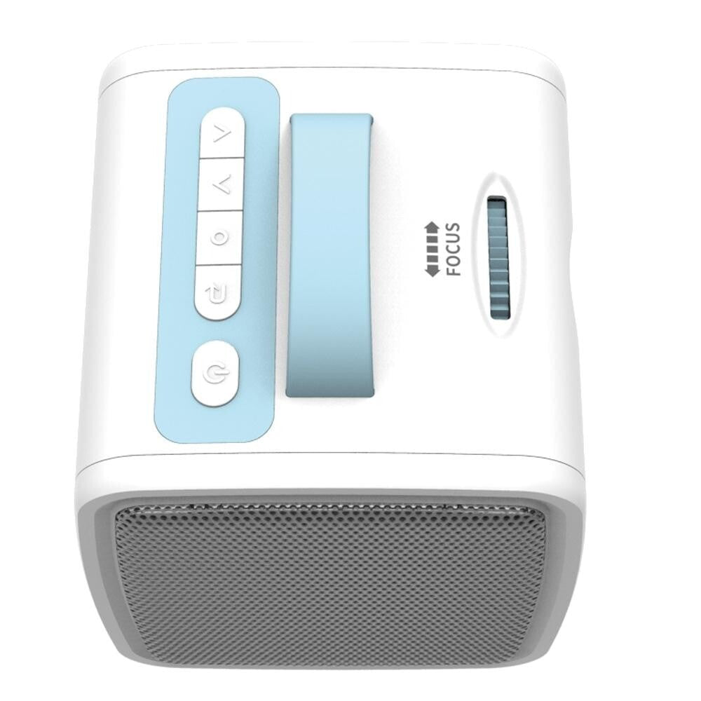 10W Children Video Projector - 30 Lumens Hd 1080P Lcd Technology Supports Av / Usb / Mini Sd / Hdmi / Audio - White - Pink 4