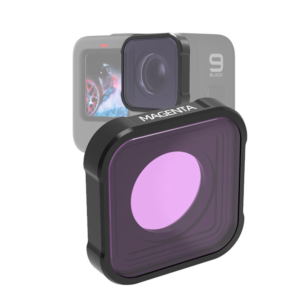Kb Series Diving Lens Filter for Gopro Hero10 / 9 - Underwater - Pink 7