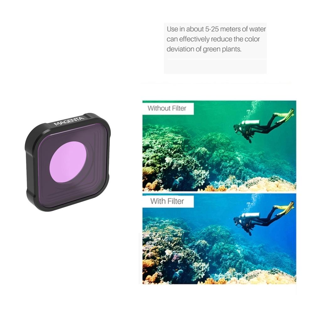 Kb Series Diving Lens Filter for Gopro Hero10 / 9 - Underwater - Pink 10