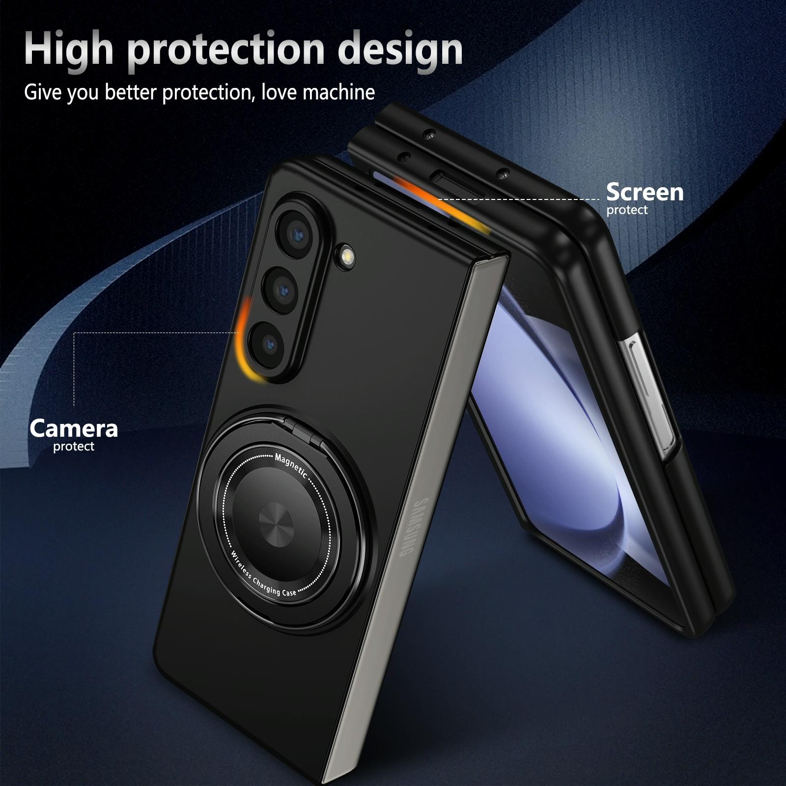 For Samsung Galaxy Z Fold4 5G Shockproof 360 Degree Rotating Case - Purple 8