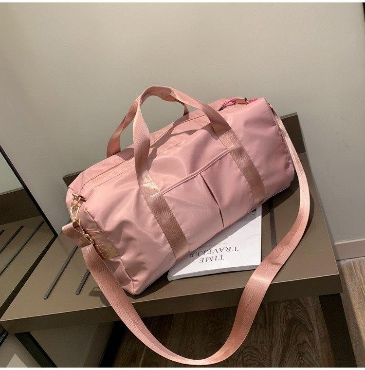Yoga and Sports Gym Bag - Lightweight Nylon - Pink 7