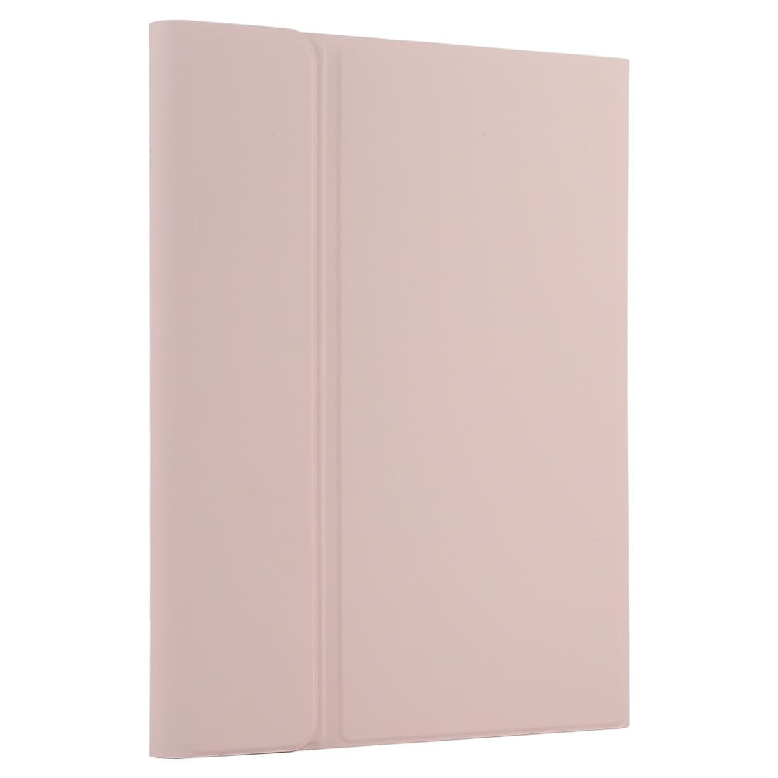 Bluetooth Keyboard & Tablet Case For Ipad 10.2 / Ipad Air 2019 - Detachable Touch Pad Pen Slot Holder - Microfiber Leather - Pink 3