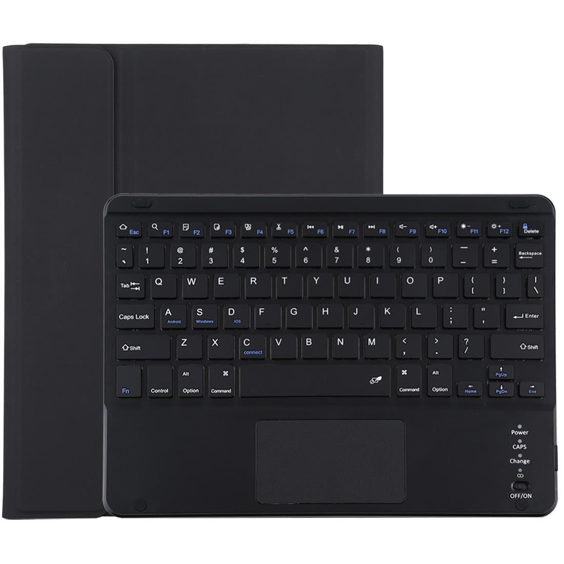 Bluetooth Keyboard & Tablet Case For Ipad 10.2 / Ipad Air 2019 - Detachable Touch Pad Pen Slot Holder - Microfiber Leather - Pink 10