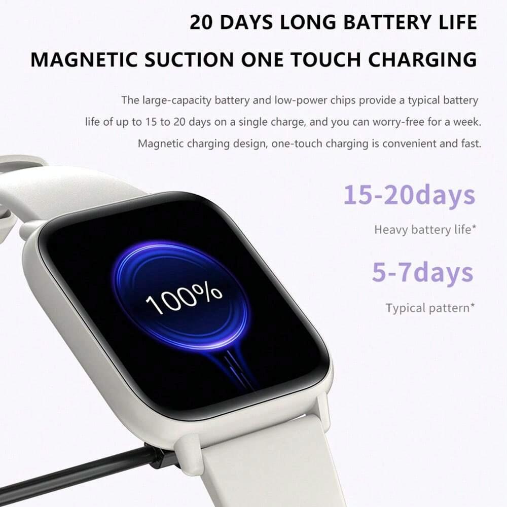 1.83 Inch Ip68 Waterproof Smart Watch Support Body Temperature Monitoring / Heart Rate / Blood Oxygen / Blood Pressure Monitoring - Pink 8
