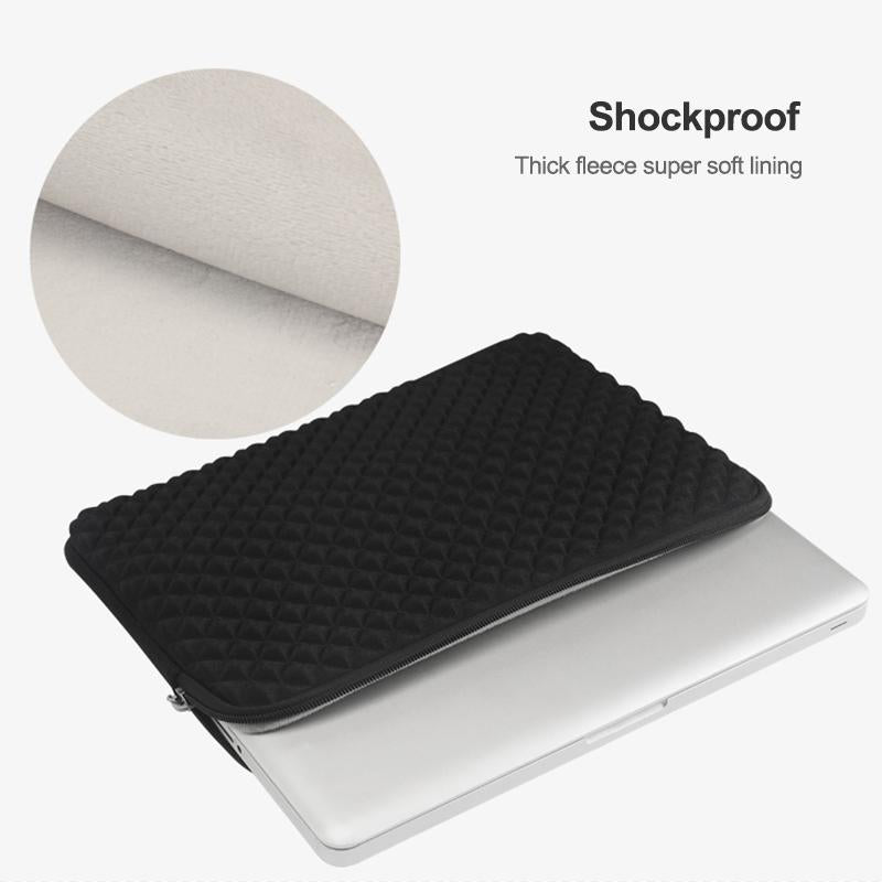 Textured Diamond Laptop Sleeve - Compact - Pink 5