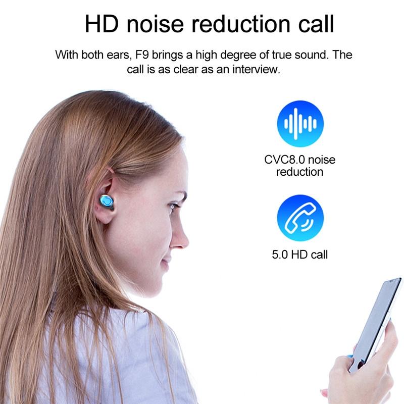 Wireless Noise-cancelling Earbuds with Charging Case - Pink 5
