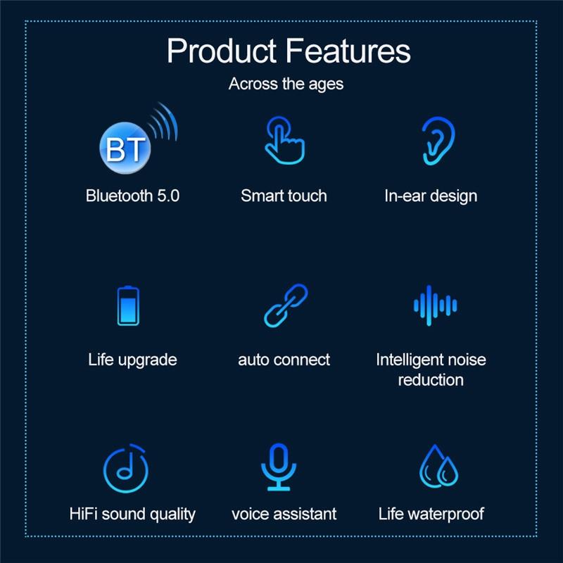 Wireless Noise-cancelling Earbuds with Charging Case - Pink 13