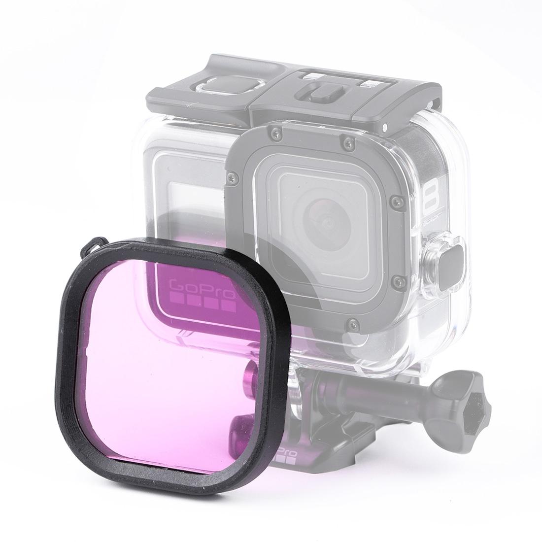 Waterproof Diving Lens Filter for Gopro Hero8 Housing - Pink 4