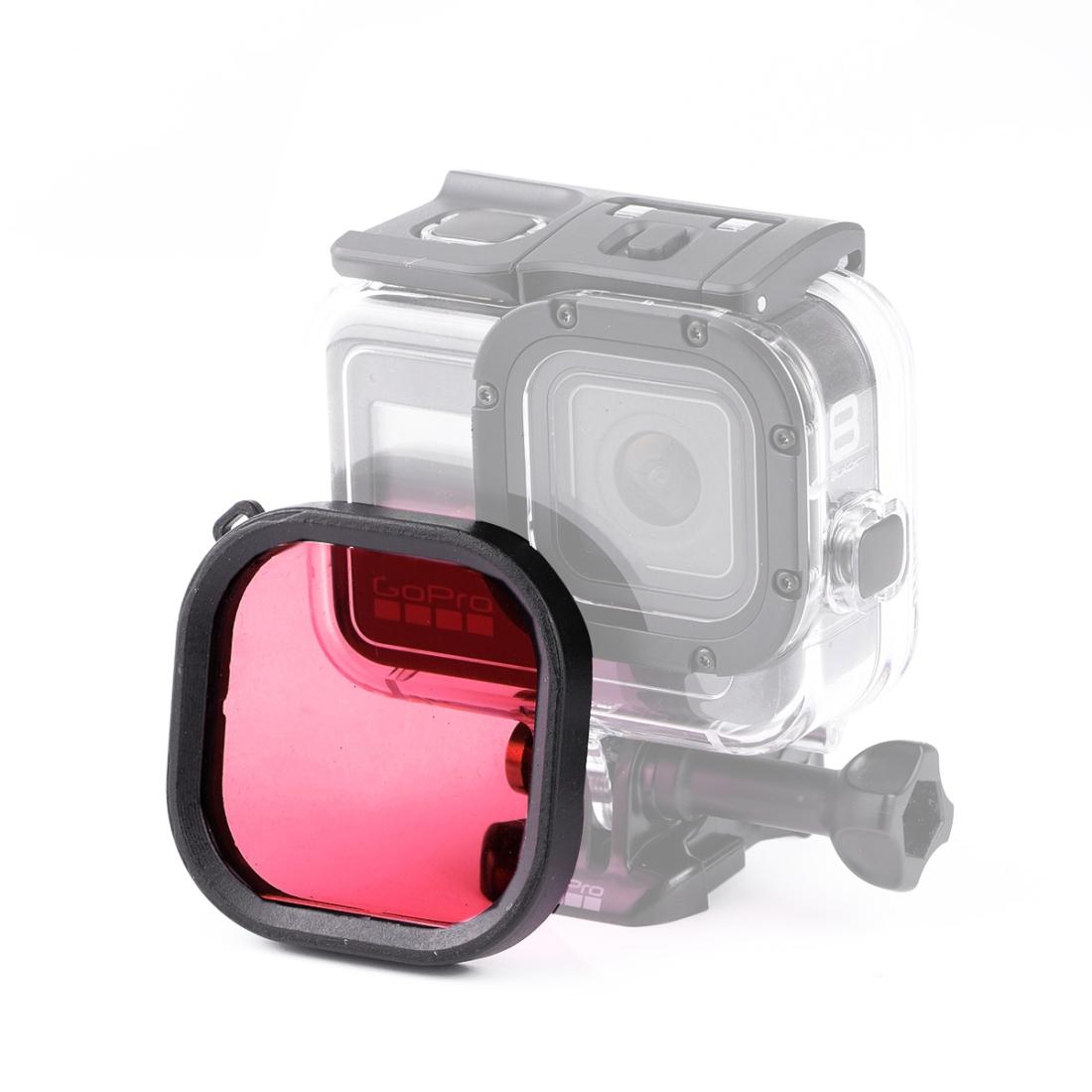 Waterproof Diving Lens Filter for Gopro Hero8 Housing - Pink 7