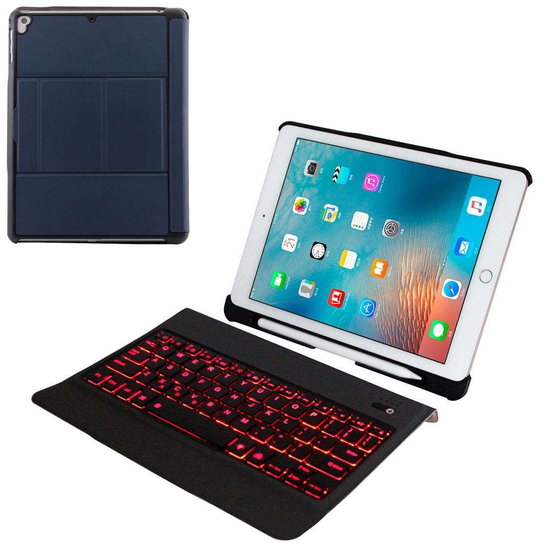 Bluetooth Keyboard & Leather Tablet Case For Ipad Air / Pro 9.7 - Detachable Ultra-Thin Multi-Angle Backlit - Pink 9