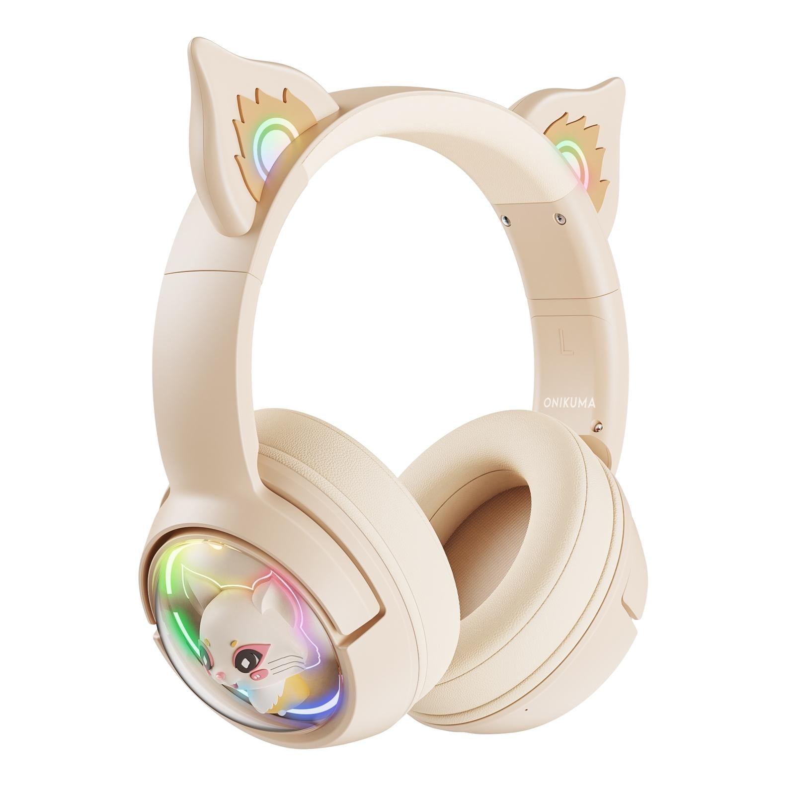 Wireless Cat Ear Bluetooth Headset Usb-C - Pink 3