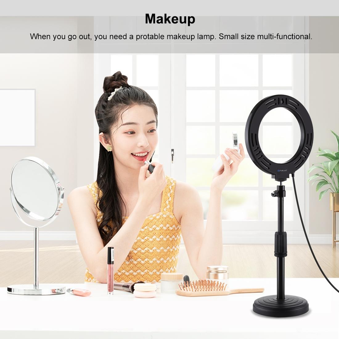 16cm Usb Led Ring Light with Tripod and 3 Modes - Pink 7