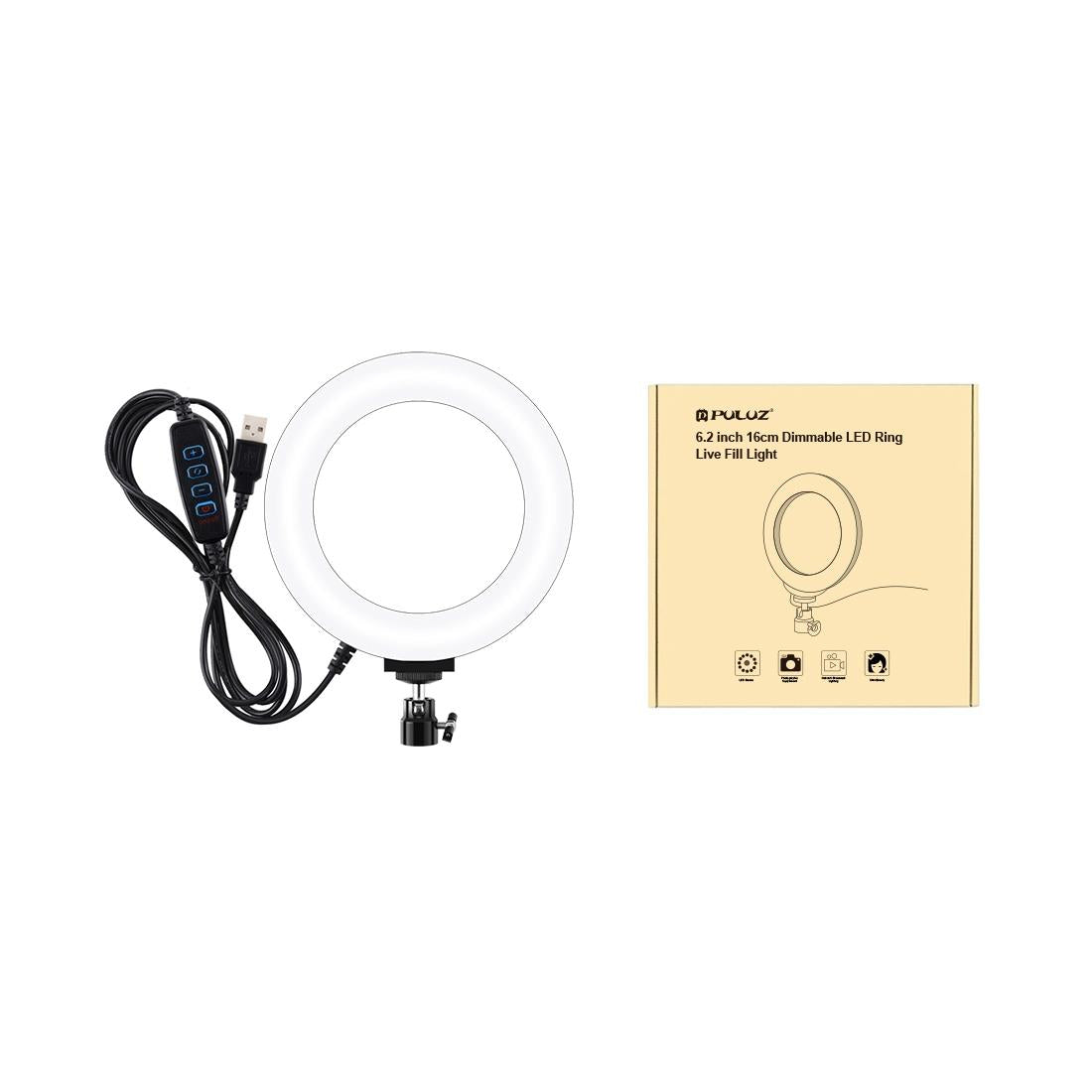16cm Usb Led Ring Light with Tripod and 3 Modes - Pink 9