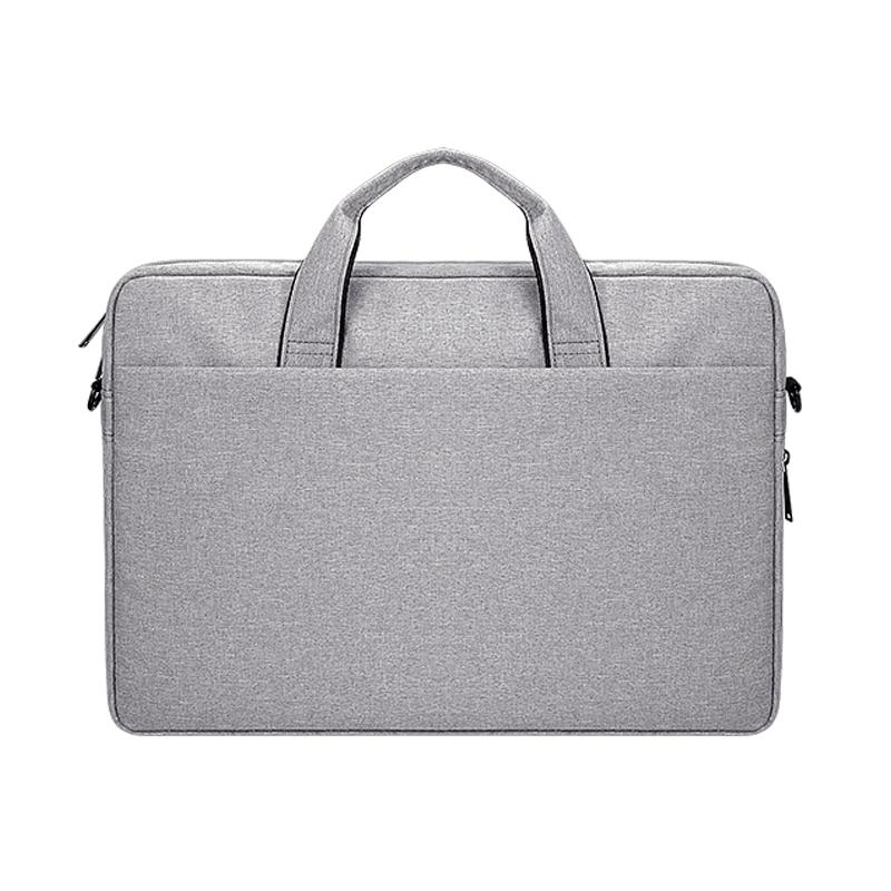 Expandable Laptop Bag - Waterproof Oxford Cloth Detachable Shoulder Strap - Pink 8