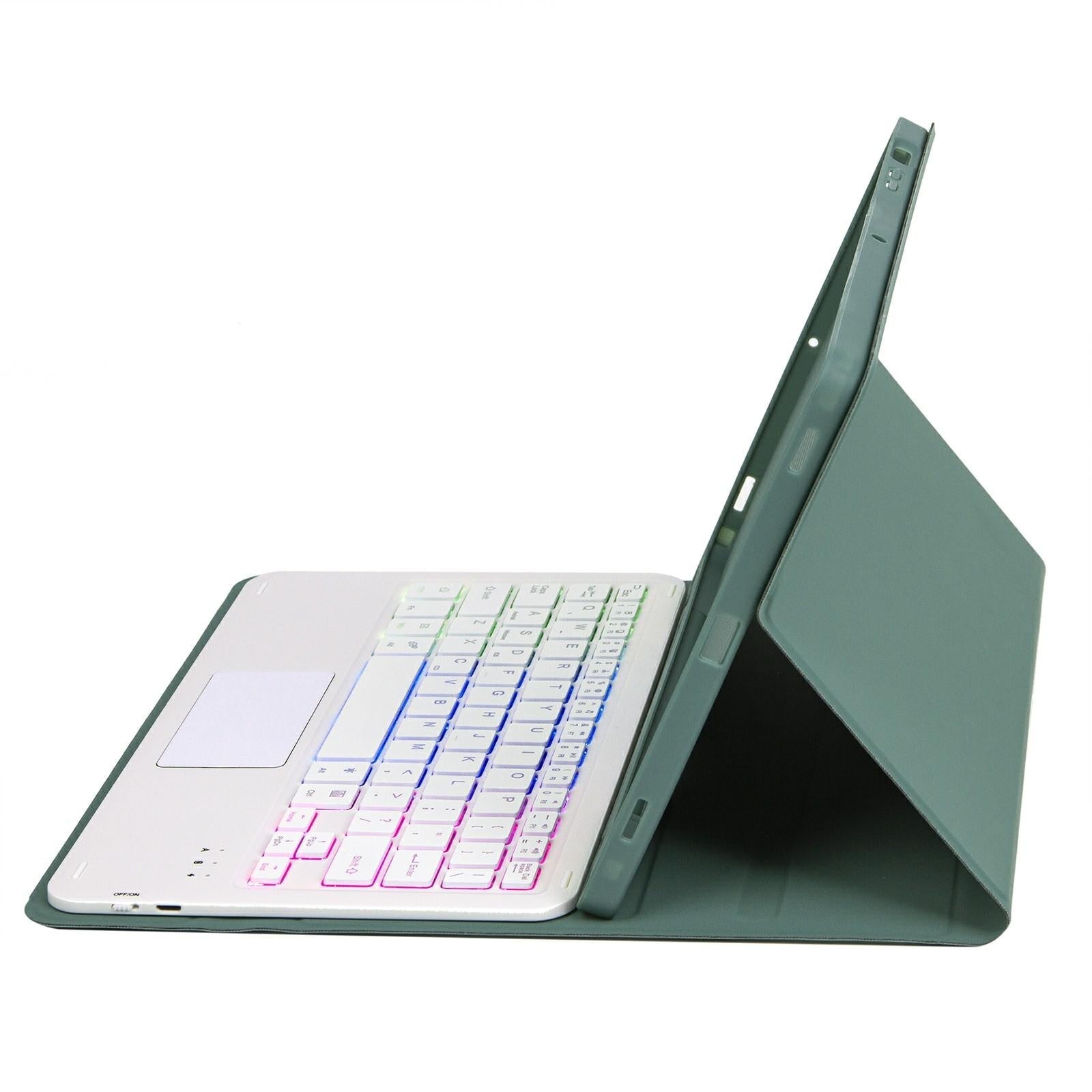 2022 Ipad 10.9 Lambskin Keyboard Case With Backlight & Pen Slot - Pink 8