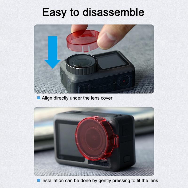 Round Lens Filter for Dji Action Camera - Pink 7