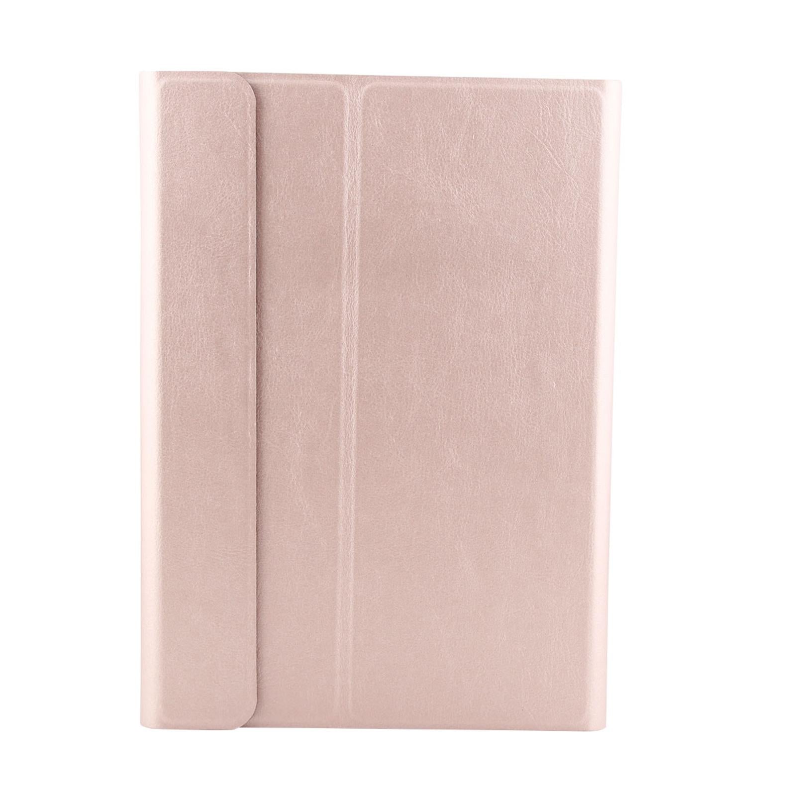 Bluetooth Keyboard & Leather Tablet Case For Ipad Air / Pro 9.7 - Three-Gear Angle Adjustment Magnetic Sleep Function - Abs Brushed Texture - Pink 9